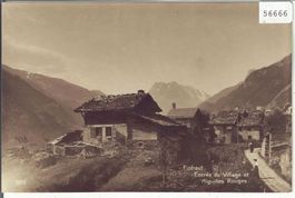 Finhaut - Entree du Village - animee