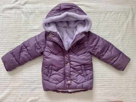 Kinder-Winterjacke Gr. 98 – Lila/Flieder