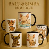chihuahua & sphynx liebhaber tasse