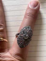 Bague vintage 925 pierres de marcassites 55/ SVP lisez texte