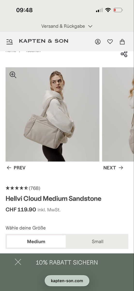 Kapten & Son Taschen für Damen: Kapten & Son Hellvi Cloud Medium Tasche – Gebraucht aus St. Gallen von heartbug 1
