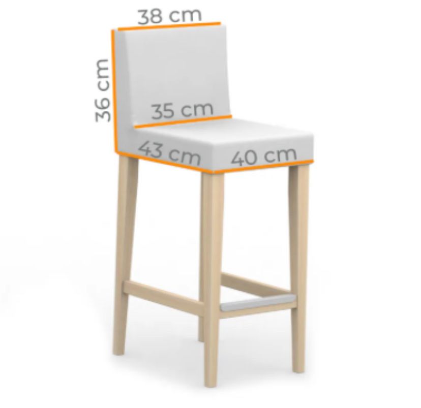 Ikea Sedie: (2) IKEA Henriksdal Barstuhl 75 cm – Usato da Obfelden venduto da montes50 3