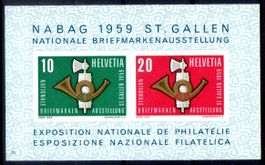 NABAG 1959 ST. GALLEN BLOCK ** POSTFRISCH ** - CC59