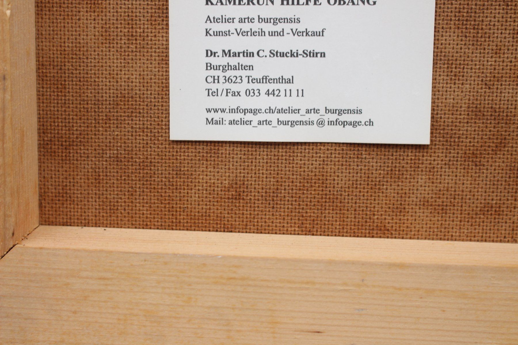 Dipinti: Martin C. Stucki Mischtechnik – Usato da Bruettisellen venduto da Collector_Store 8