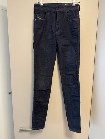 DIESEL Slandy High Waist Skinny Jeans Dunkelblau W25 L32