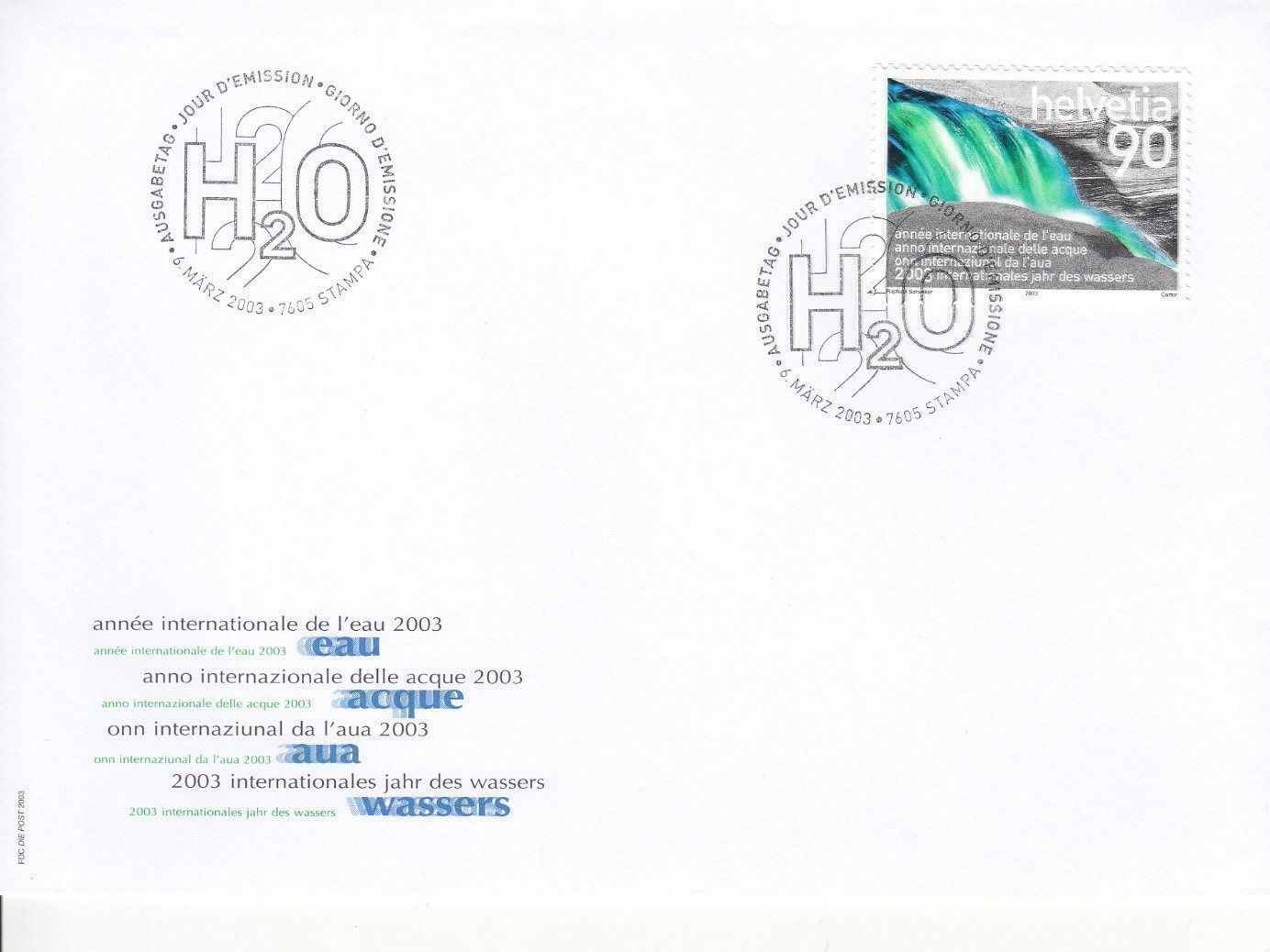 Tutti i francobolli: SBK 1080 - 1083, 4 FDC 2003 – Usato da Bürglen TG venduto da StampGraf 2