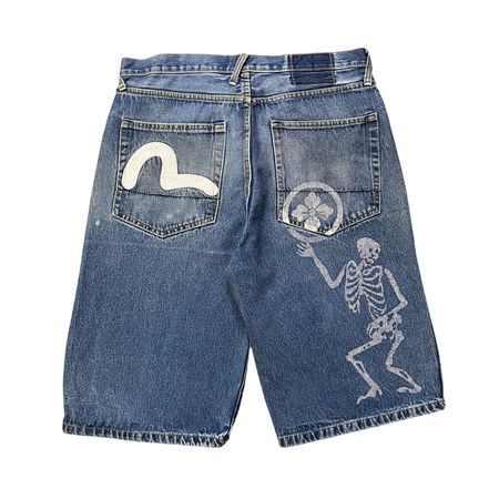 RARE Vintage Evisu Skeleton Jorts (38US)