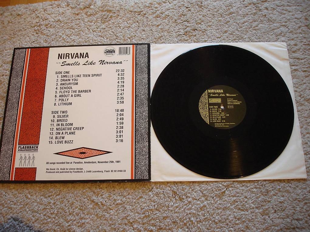 Dischi in vinile: NIRVANA   *SMELLS LIKE NIRVANA*   BOOTLEG  LP  1992 – Usato da Niederweningen venduto da tsnuk333 3