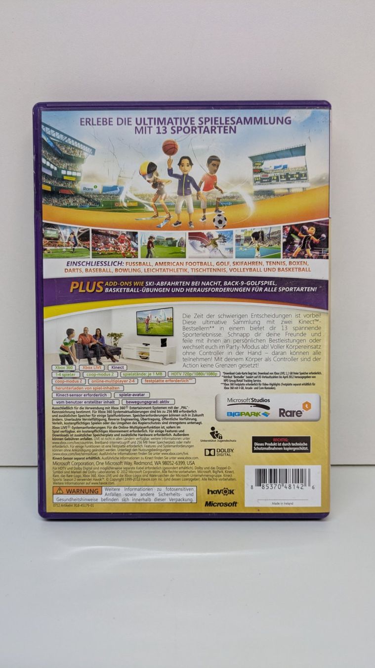 Giochi: Kinect Sports Ultimate Collection  - Xbox 360 Kinect – Usato da Menziken venduto da mame18 2