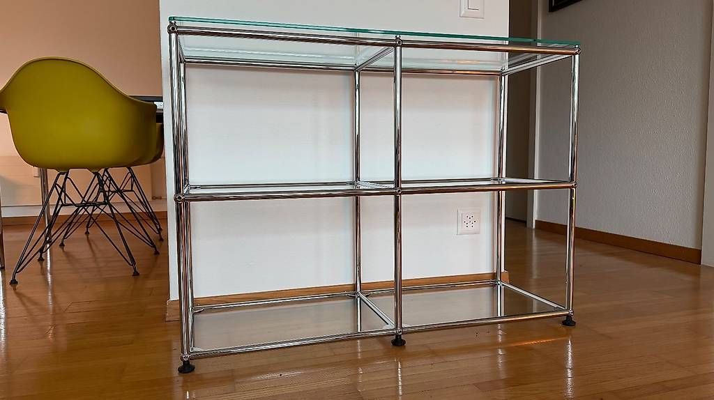 Scaffali: USM Haller Glasregal mit Glasauflage – Usato da Zug venduto da tho_b78v 2