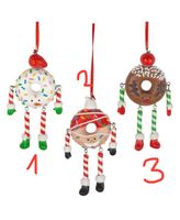Baumschmuck Donuts mit beweglichen Armen und Beinen 12cm
