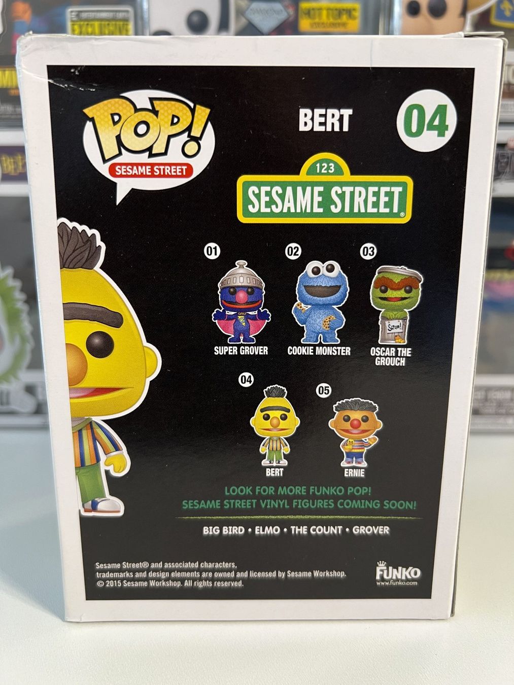 Funko Statuette: Funko POP! Rue Sésame Bert Edition Limitée Floquée – Usato da Le Mouret venduto da perfectbijou 2