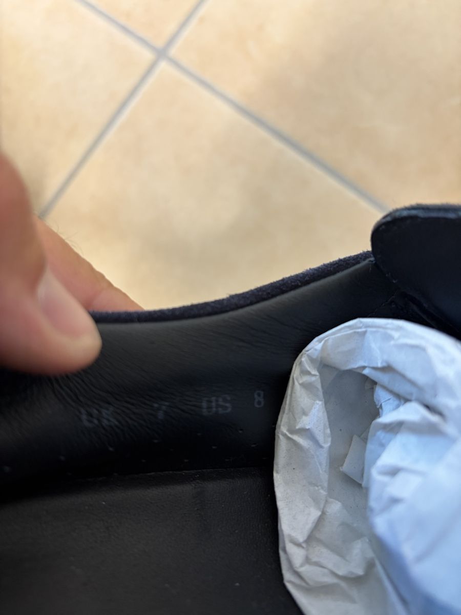 Santoni Scarpe da uomo: Santoni blue suede slip on Gr 41 – Nuovo (secondo la descrizione) da Jona venduto da Ensign2 4