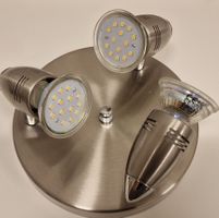 Deckenlampe mit 3 Strahlern Led, schwenkbar, Top Zustand!