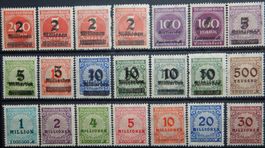 Deutsches Reich ex. Kat. 309-337 * 1923