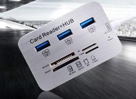 USB Hub 3.0 Kartenleser All-in-One Splitter 3 Ports