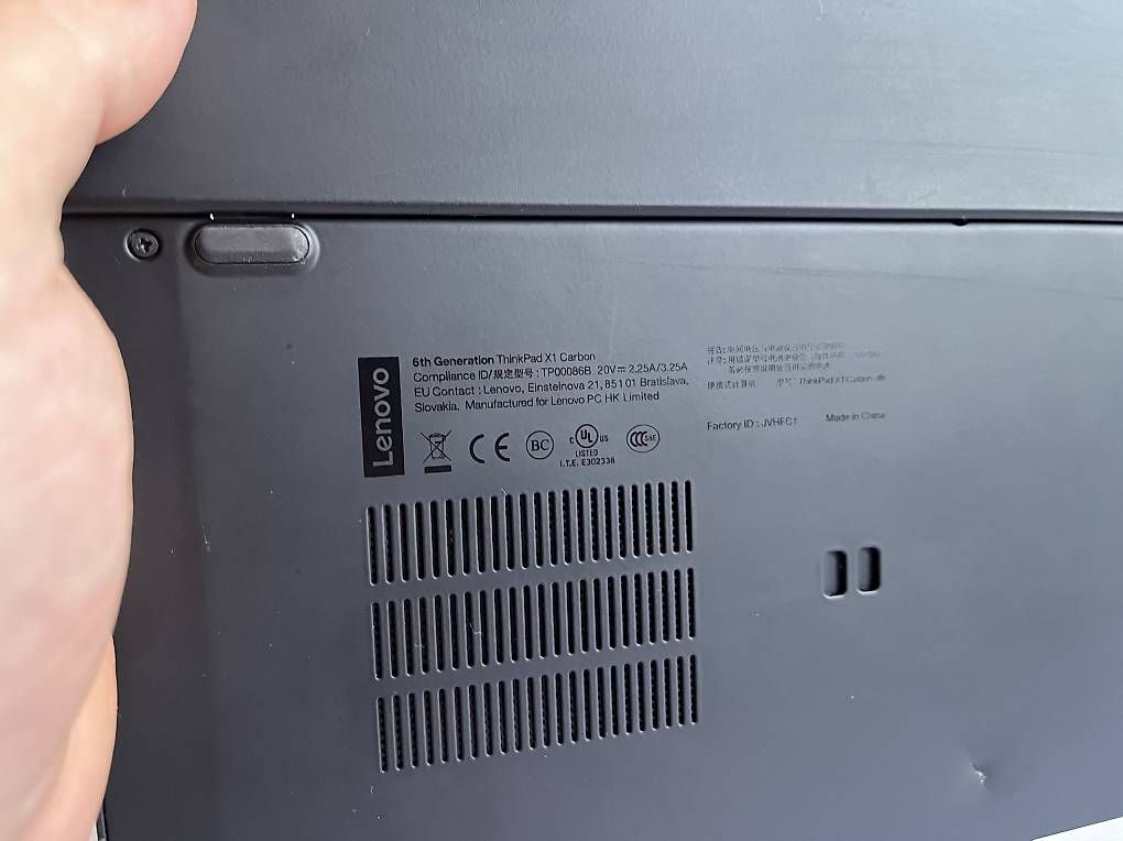 Notebooks: Lenovo  ThinkPad X1 Carbon 6th Gen  – Gebraucht aus Dübendorf von sch_2fhz 4