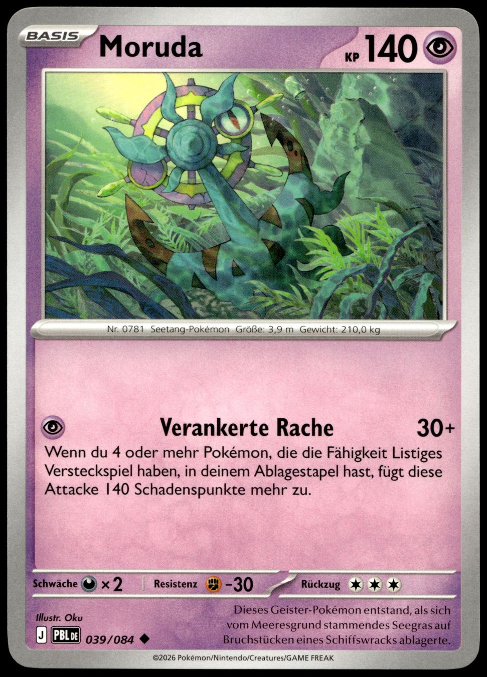 Pokémon Carte collezionabili: Moruda (PBL DE 039/084) – Usato da Affoltern am Albis venduto da Chiesa_5