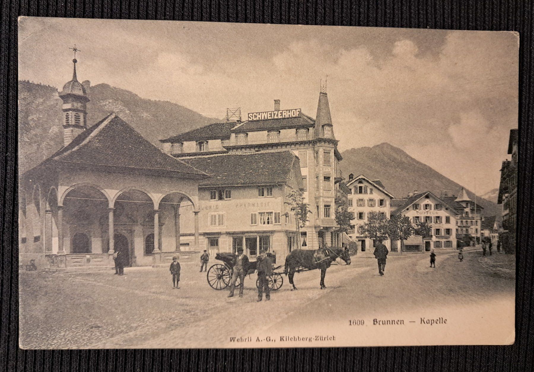 Cartoline postali: BRUNNEN - PFERDEKUTSCHE - ANIMIERT – Usato da Ponto Valentino venduto da giorgia06