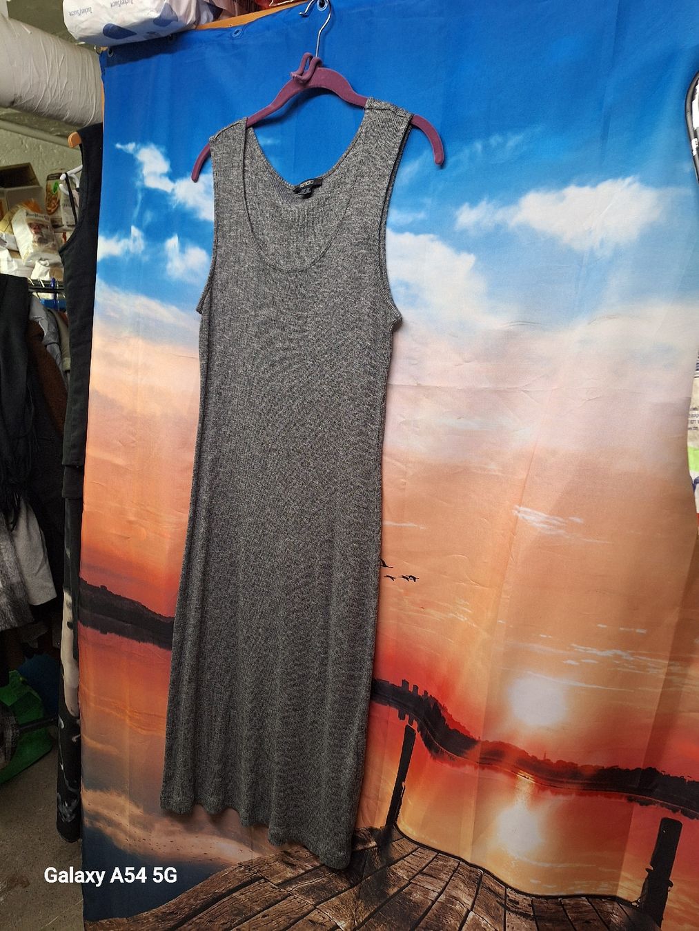 Vestiti: Langes, graues Strickkleid  Grösse L – Usato da Zürich venduto da rotezora67