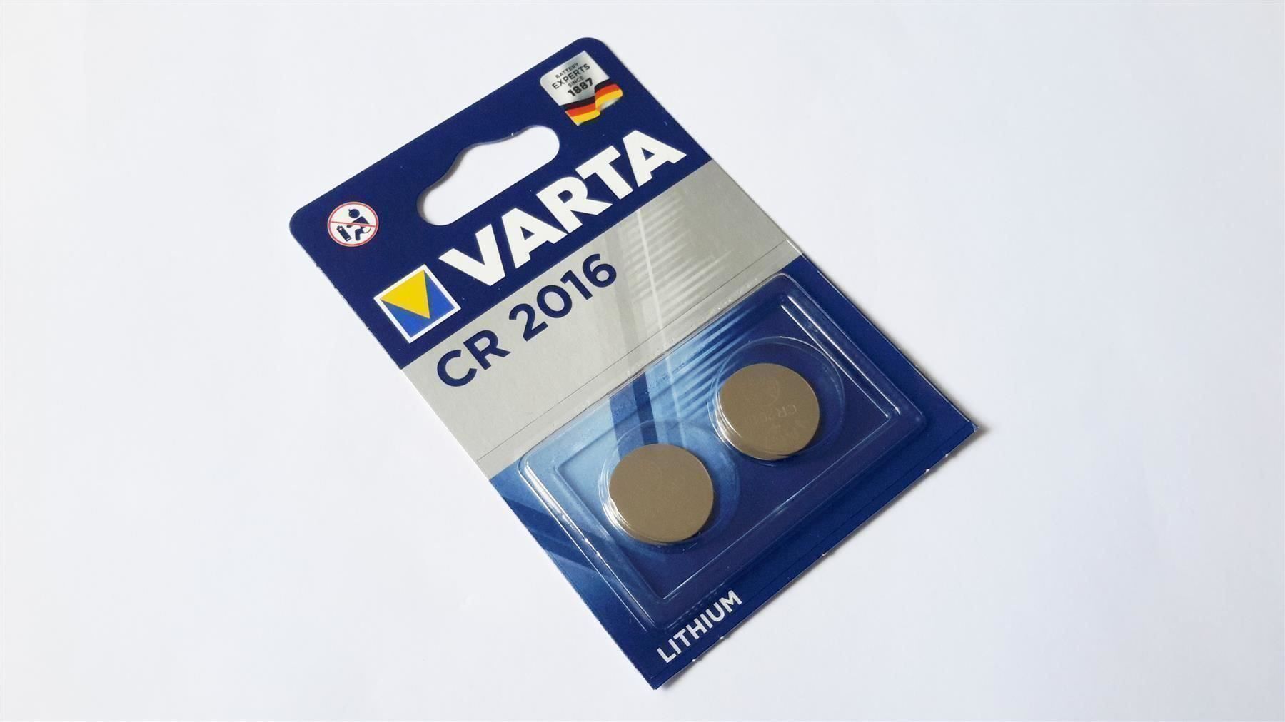 Caricatori & Batterie: Knopfzelle CR2016 2er, Lithium, Varta – Nuovo e nell'imballaggio originale da St. Gallen venduto da cointec 1