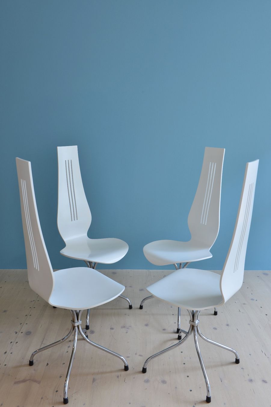 Sedie: Theo Häberli Chaise Lyra Dining Chair Set – Usato da Zürich venduto da heydaymoebel 4
