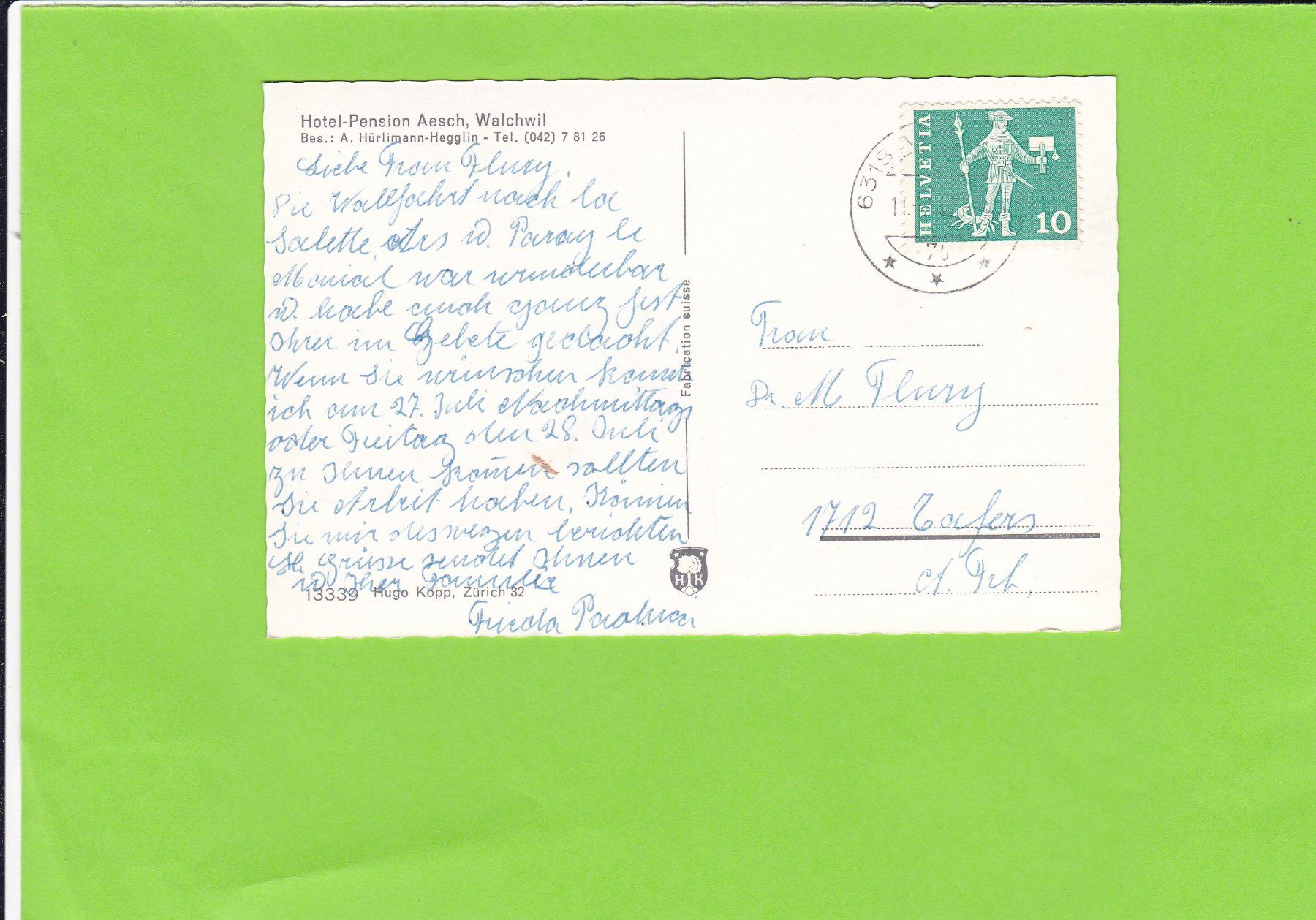 Cartes postales: Kurort Walchwil – D'occasion à St. Peterzell par neckertal 1