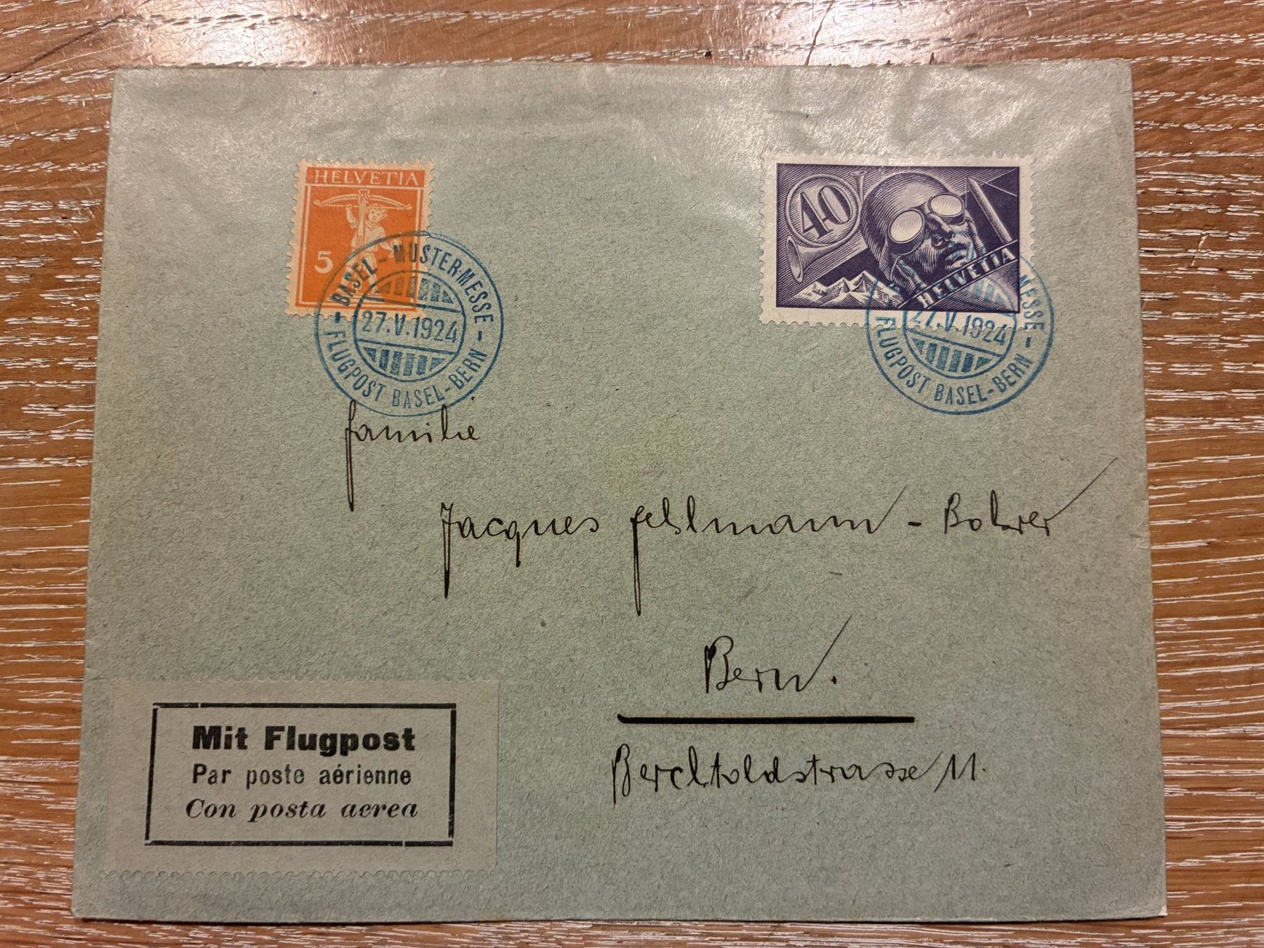 Tous les timbres: 217. FLUGBRIEF MIT F7 – D'occasion à Oud-Turnhout par Frankaturware
