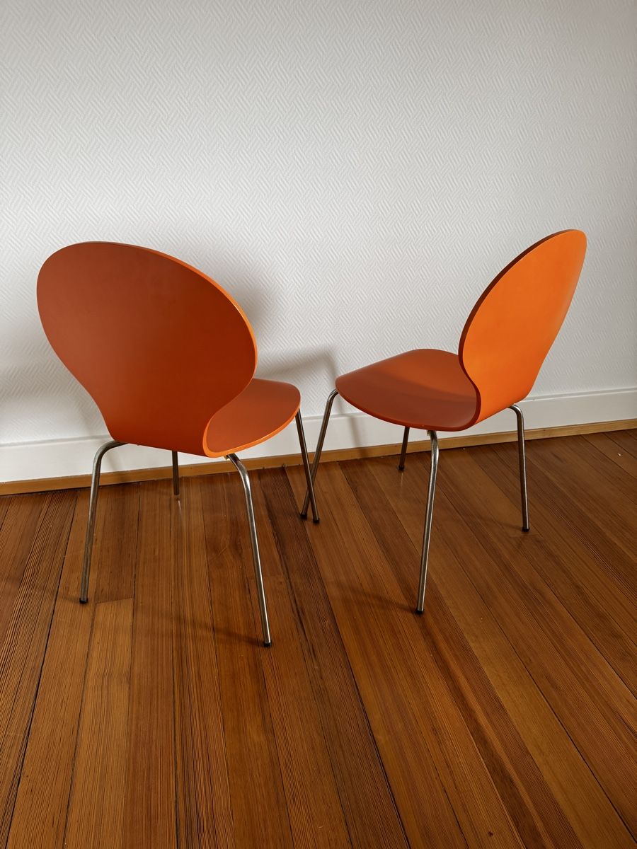 Ikea Stühle: 2x orangene Ikea Stühle – Gebraucht aus Zürich von Leined 1