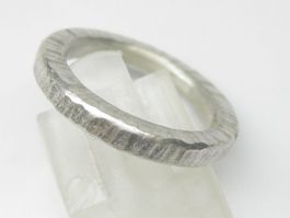 Ring Silber Hammerschlag Gr. 54