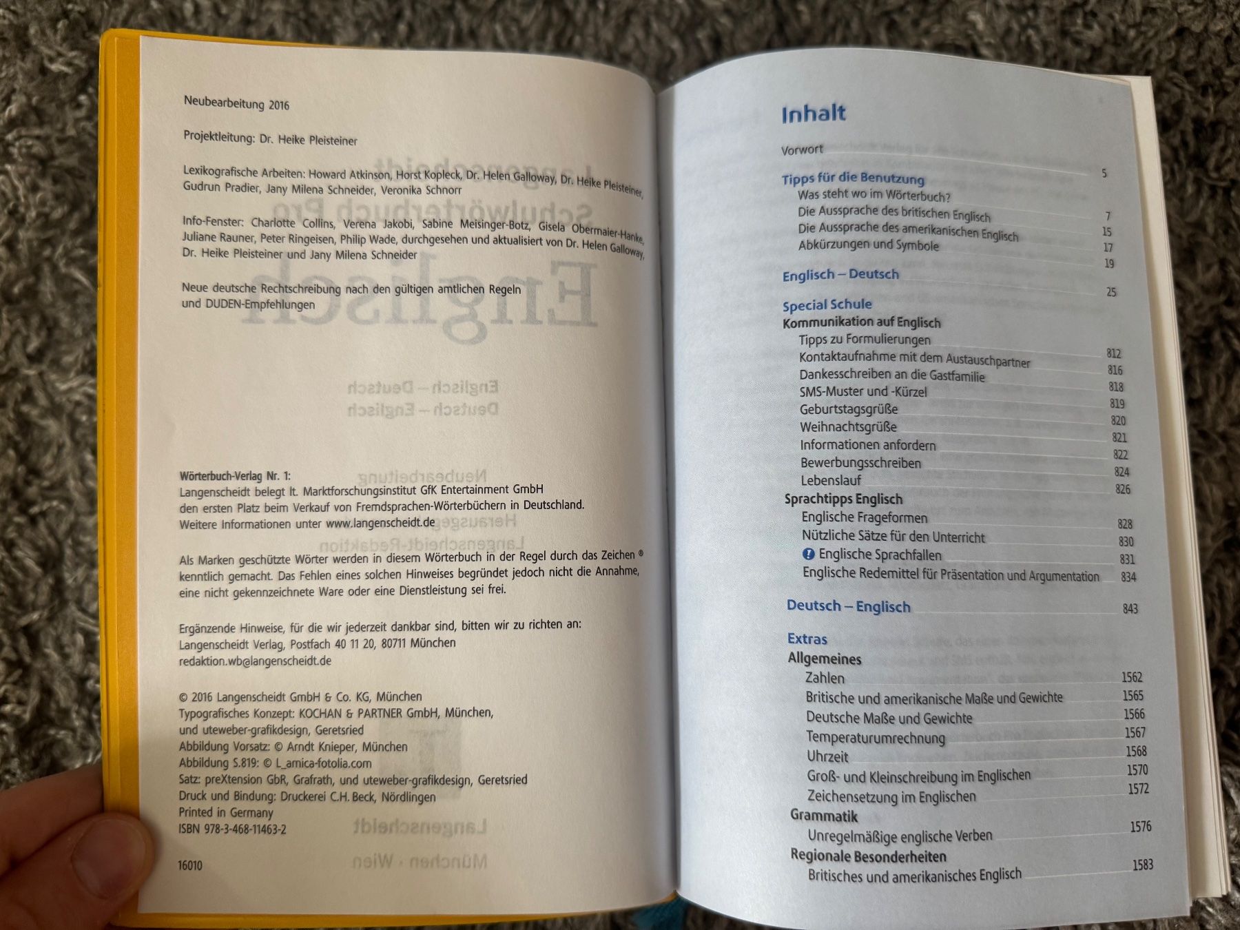Bücher: Langenscheidt Schulwörterbuch Pro - Englisch – Gebraucht aus Löhningen von santafe06 1