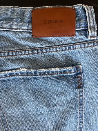 Zegna jeans  with cuts  slim fit