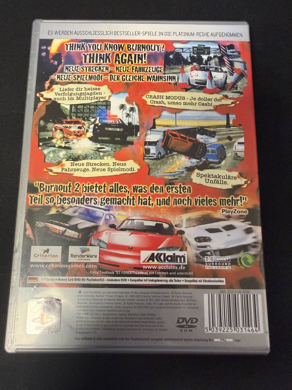 Giochi: Burnout 2 Point Of Impact - PS2 – Usato da Pont-de-la-Morge venduto da Darfal 2