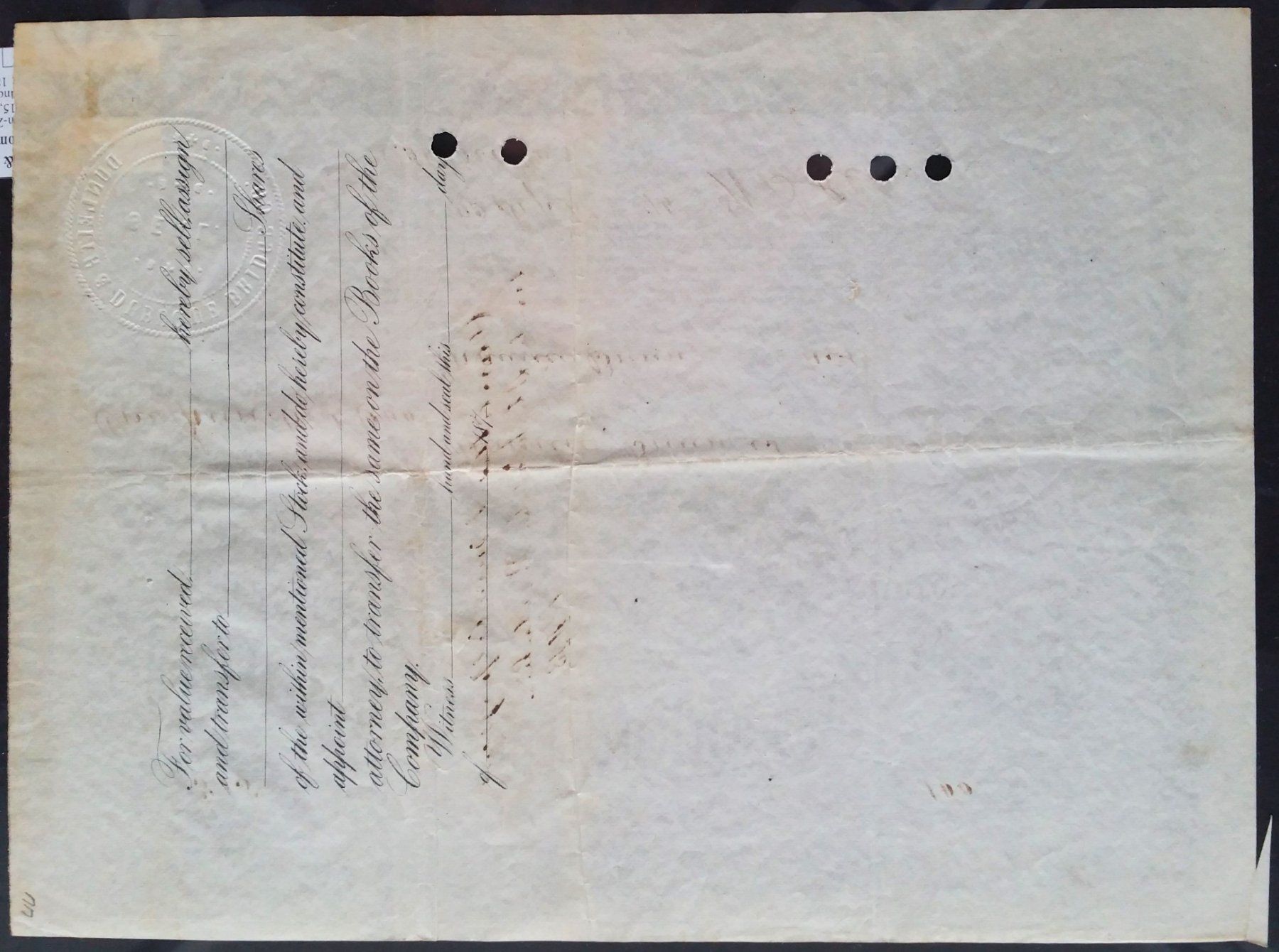 Documenti: Aktie: Dunleith & Dubuque Bridge Company 1874 – Usato da Oberriet SG venduto da ganesh435 4