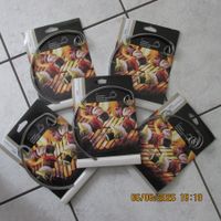 5x Grillspiess-Set mit Edelstahl-Spiessen ca. 39cm Neu+OVP