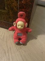 Teletubby Plüschfigur Po rot Kunststoff Gesicht gebraucht