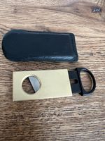 Zigarrenschneider, Top Zustand, Goldfarben mit Etui!