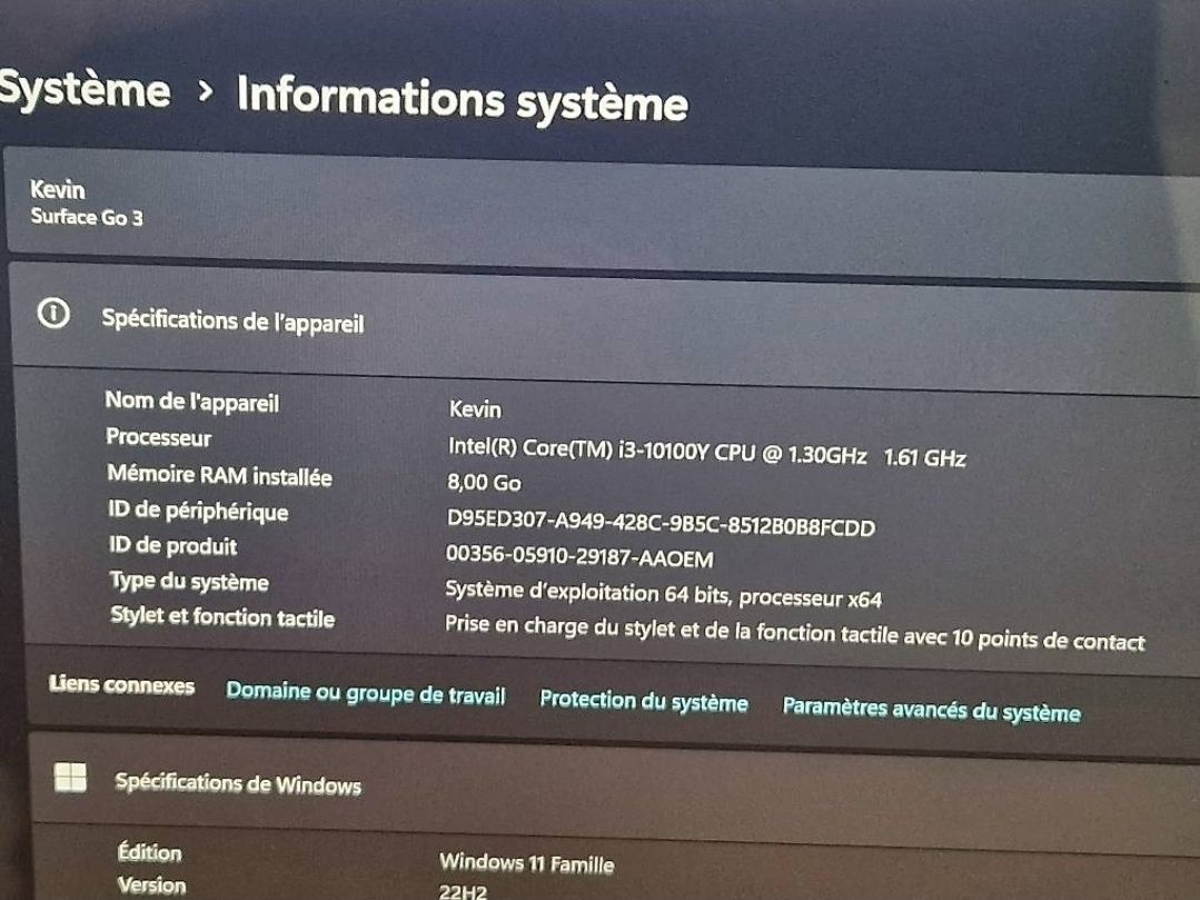 Microsoft Tablet PC: Microsoft Surface Go 3 128GB + accessoires – Usato da Troinex venduto da kev_dt7v 1