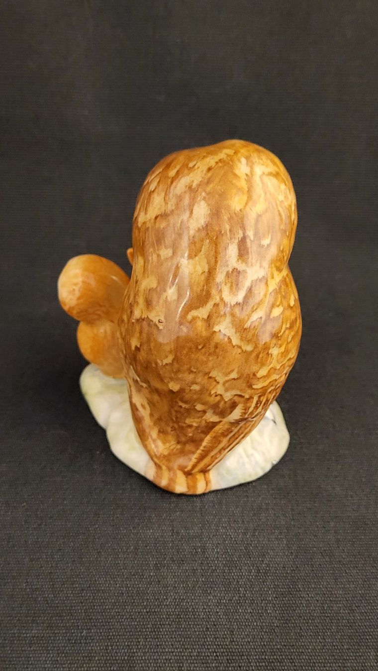 Statuette: Porzellanfigur BEATRIX POTTER Eule und Eichhörnchen – Usato da Basel venduto da spinne02 2
