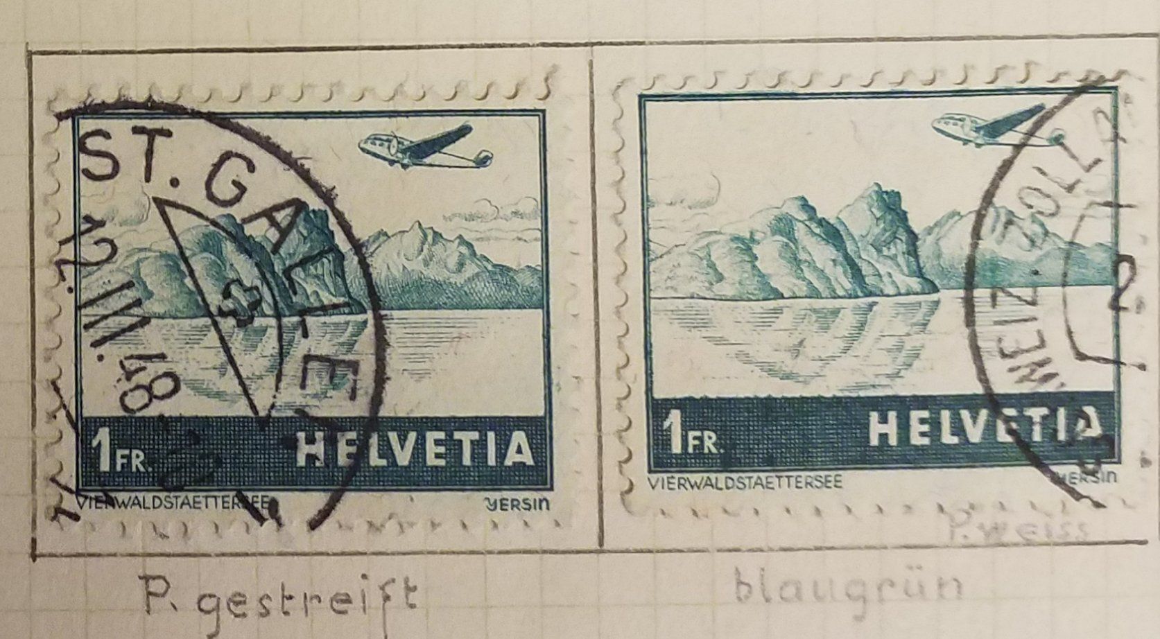 Tutti i francobolli: MA42) F32, Flugpostmarke Farbe und Papier – Nuovo (secondo la descrizione) da Baden venduto da Eggi
