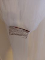 Brautschleier weiss mit Haarkamm einlagig über 2Meter