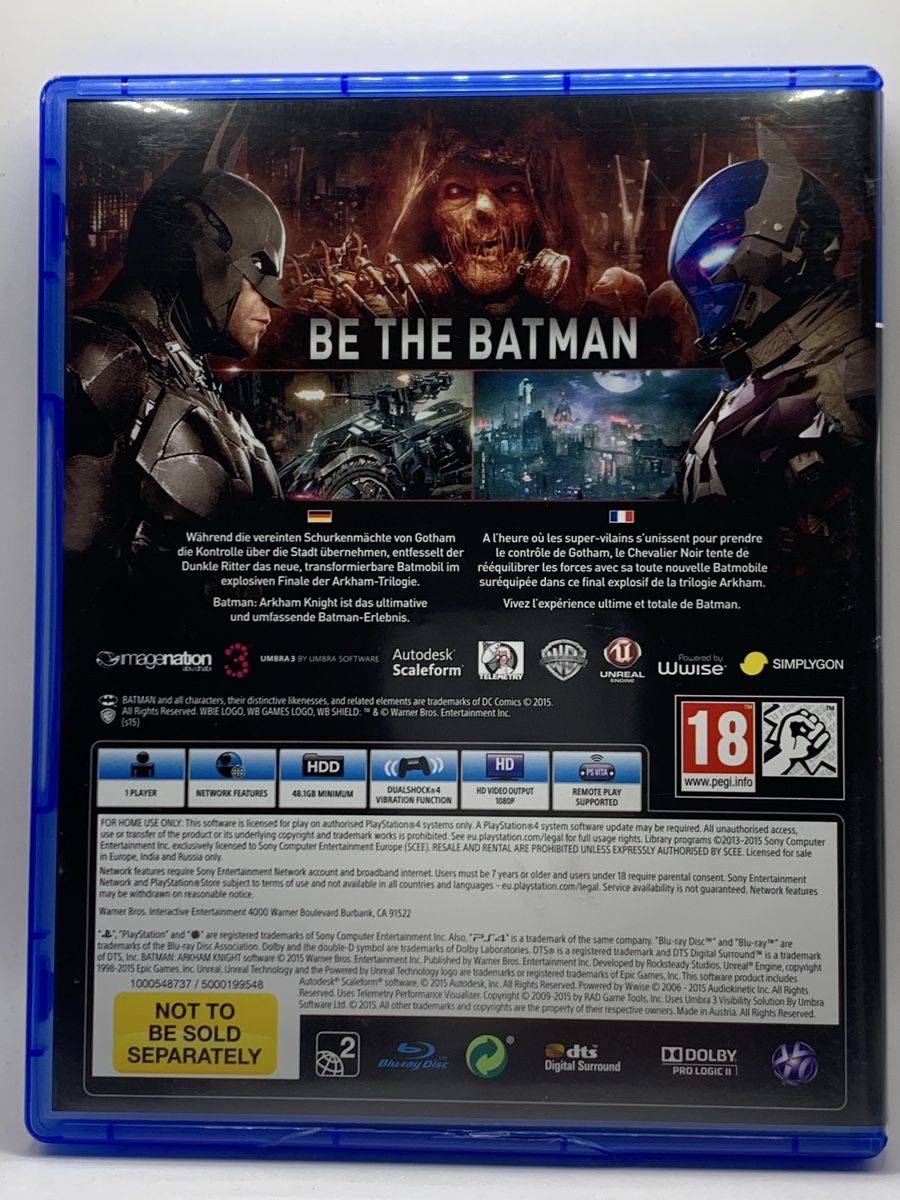 Sony Giochi: Batman Arkham Knight - PS4 – Usato da Ostermundigen venduto da RG-Collector 1
