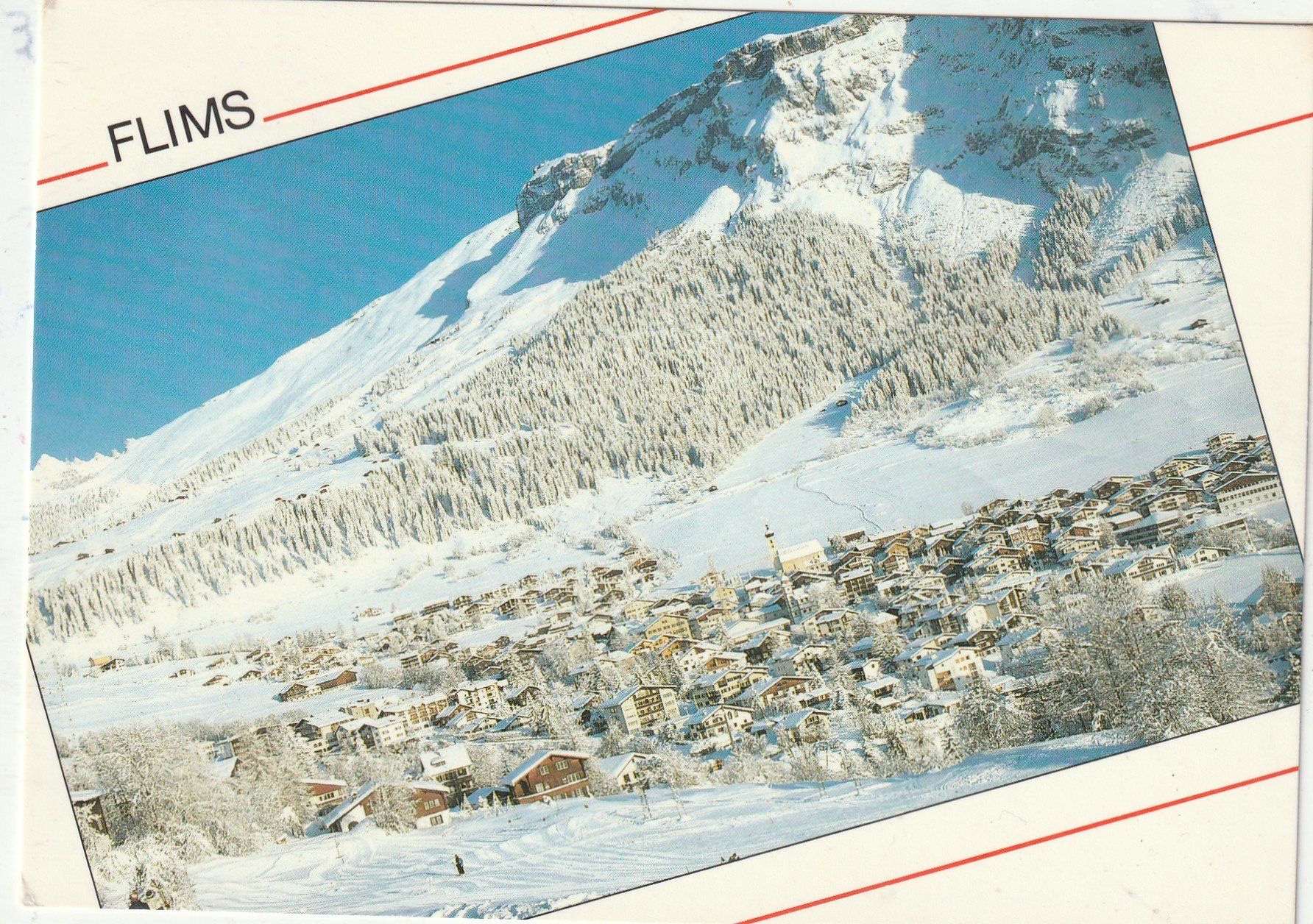 Ansichtskarten: Flims Winter – Gebraucht aus Lumbrein von made02