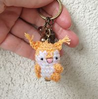 Amigurumi Schlüsselanhänger mit Eichhörnchen