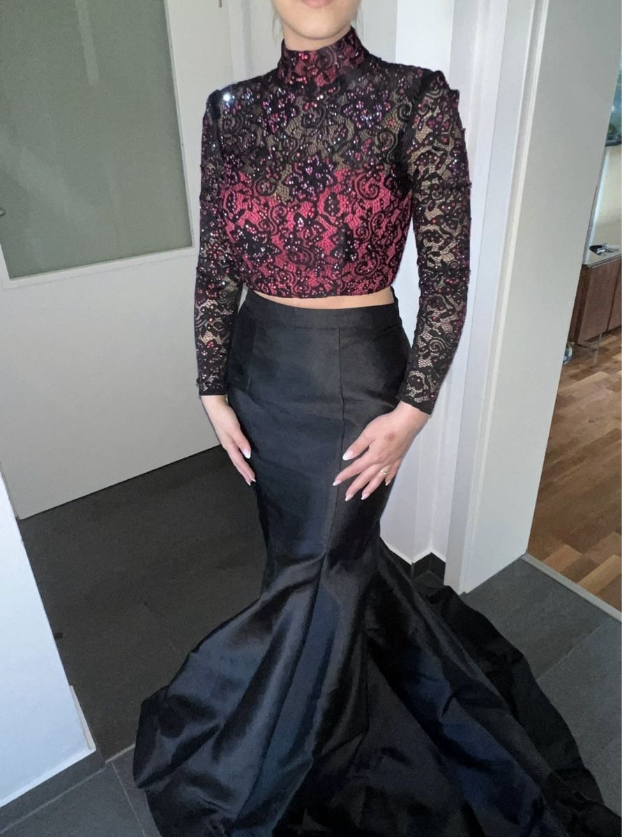 Kleider: Elegantes Abendkleid Spitze – Neu (gemäss Beschreibung) aus Perlen von H.Spa