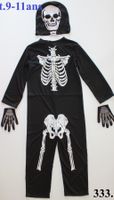 Costume squelette / Skelett t. 9 - 11 ans