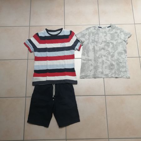 T-shirts + Sommershorts Gr. 116-128