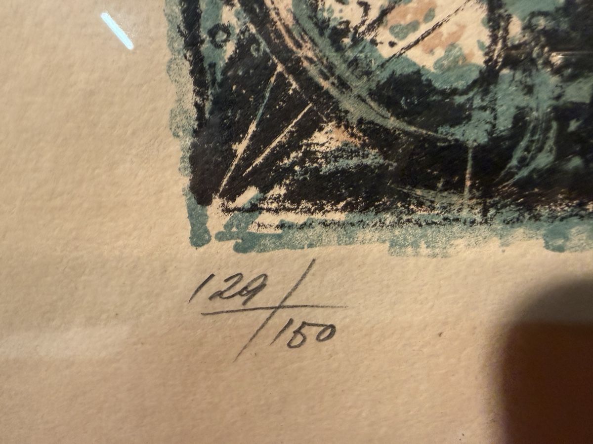 Grafica & Litografie: Estampe signée , datée 1966, numérotée 124/150 – Usato da Lausanne venduto da artnouveau04 3
