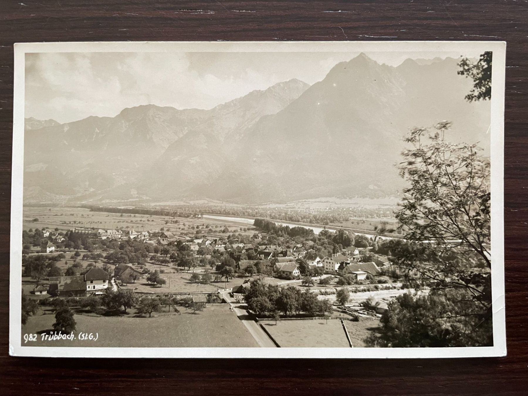 Cartoline postali: TRÜBBACH, WARTAU SG von oben – Usato da Wald ZH venduto da TLILEF