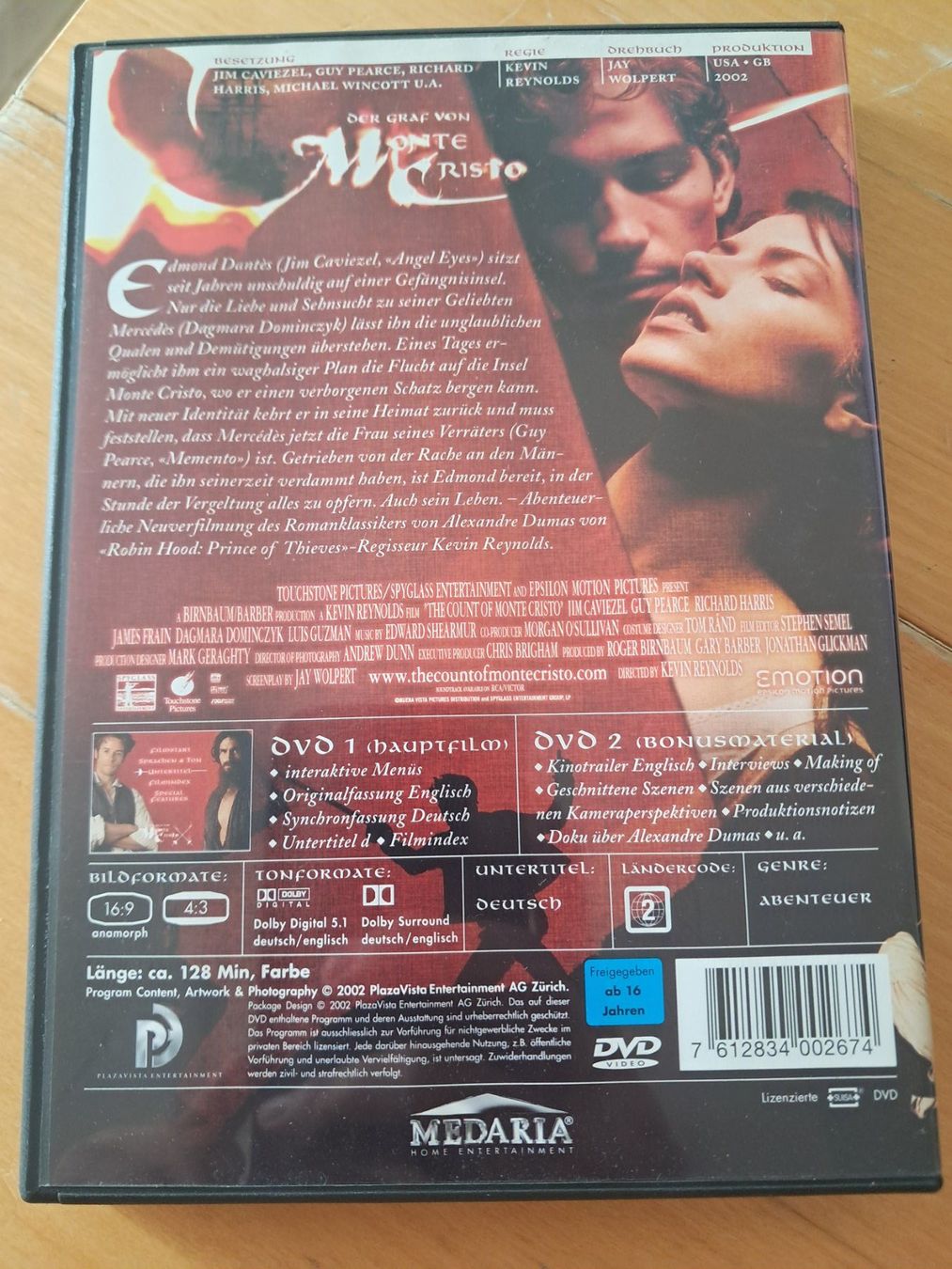 Tutti i DVDs: Der Graf von Monte Cristo 2DVDs – Usato da Zürich venduto da Oi_love_Oilas81 1